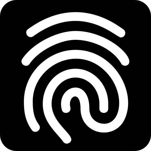 Fingerprint scan internet of things touch id fingerprint scan icon