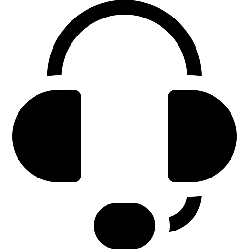 Headset telecommunication communications customer service icon