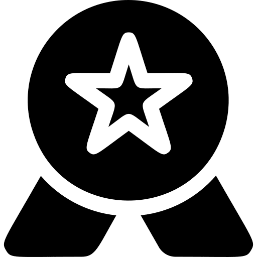 Quality sports and competition commerce and shopping medal icon