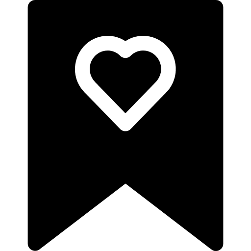 Favourite heart interface favourite icon