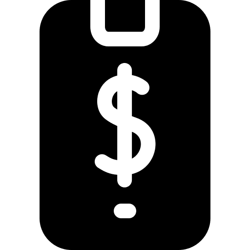 Smartphone ecommerce business and finance money icon