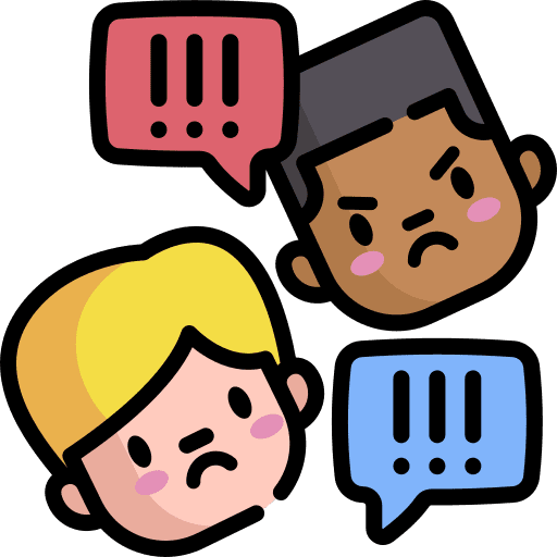 Argument communications chat bubble angry icon