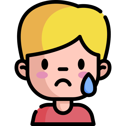 Cry boy avatar man icon