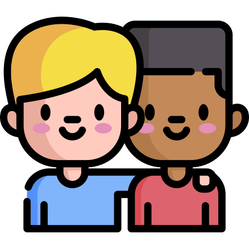 Friendship man people boy icon