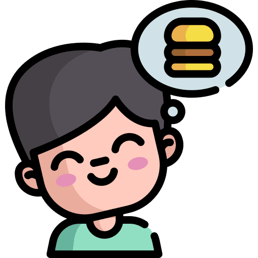 Hungry happy food hunger icon