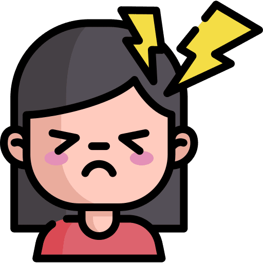 Pain frustrated overwhelmed people icon
