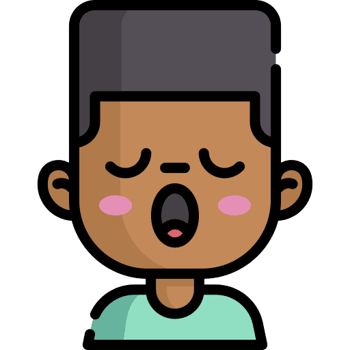 Bored user yawn avatar icon