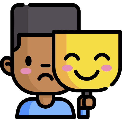 Mask man people boy icon