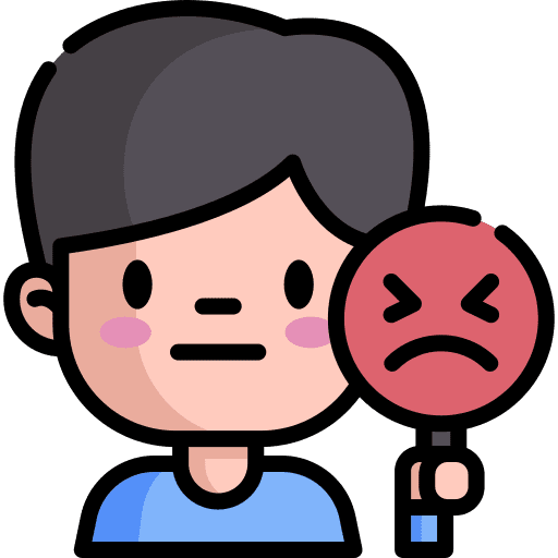 Sad people feelings emoticon icon