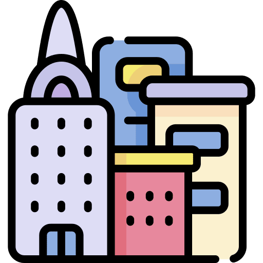 City urban construction architecture and city icon