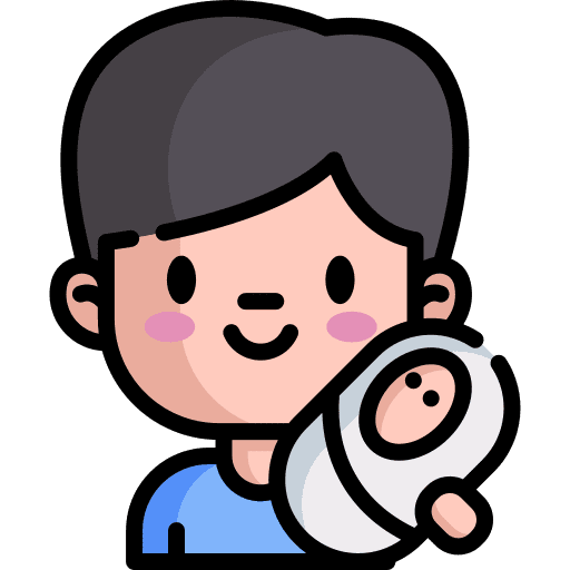 Father single father marital status newborn icon