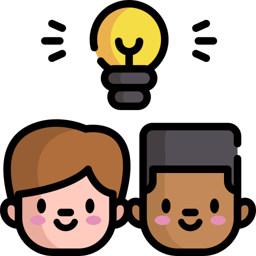 Idea networking teamwork education icon