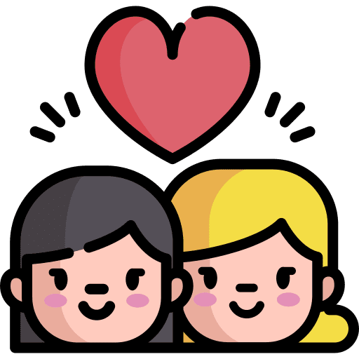 Love friendship homosexual heart icon