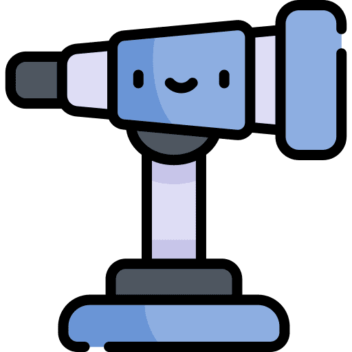 Lookout touristic telescope viewpoint icon