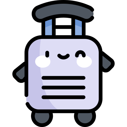 Luggage wheels luggage baggage icon