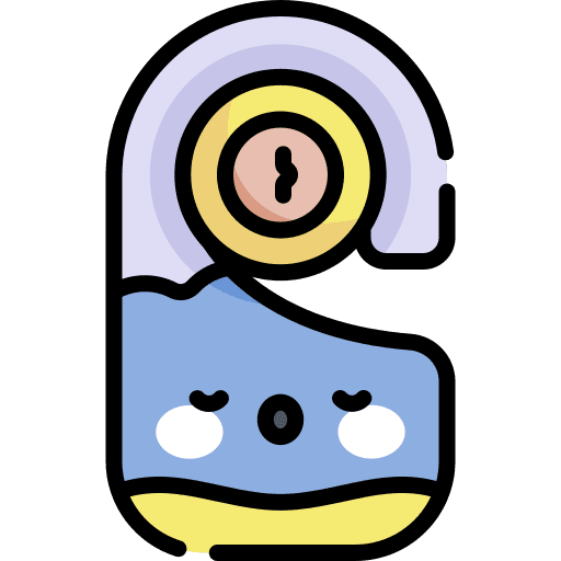 Door hanger hotel door hanger door sign icon