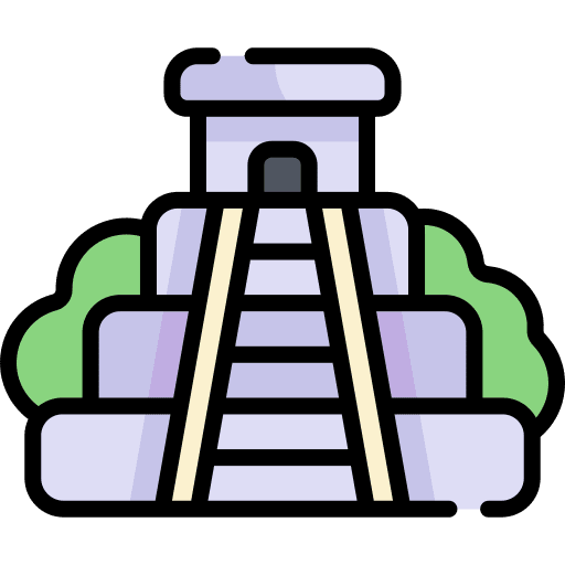 Pyramid attraction city pyramid icon