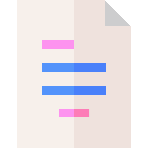 Document files and folders list sheet icon