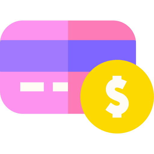 Credit card payment business and finance dollar icon