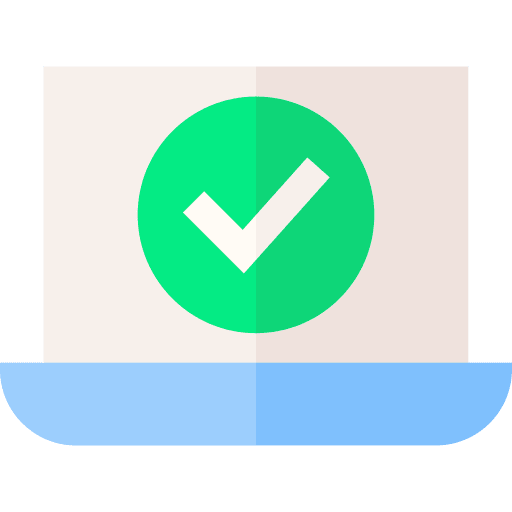 Laptop laptop computer validate icon