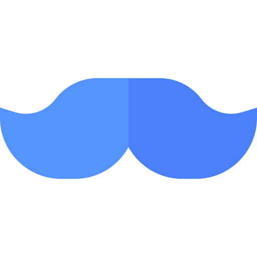 Moustache masculine facial hair male icon