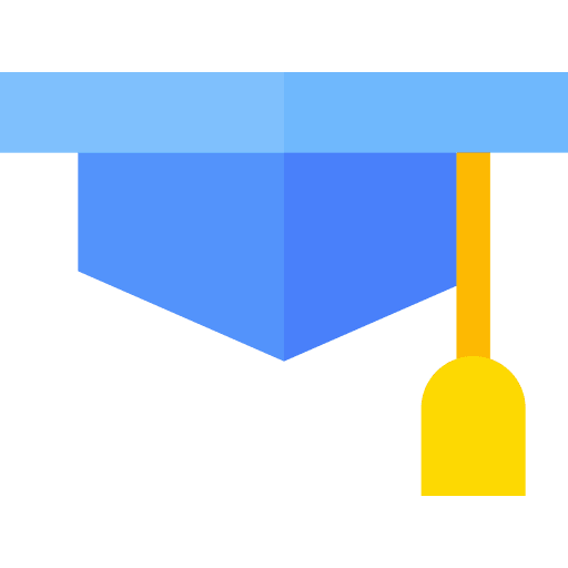 University student graduation college icon