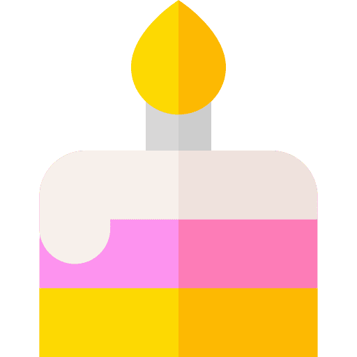 Cake sweet sugar birthday and party icon