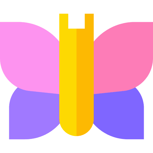 Butterfly fly entomology bugs icon