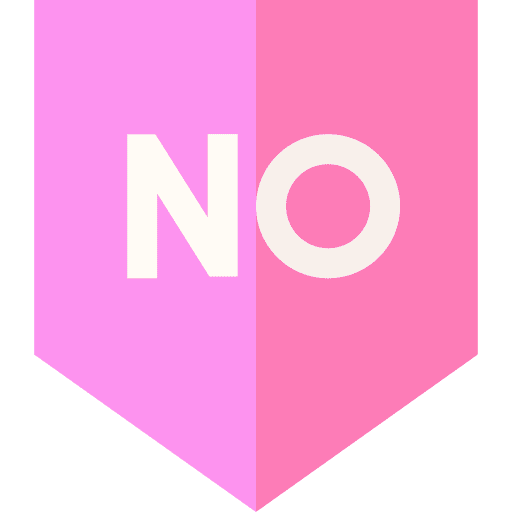 No signaling sticker no icon