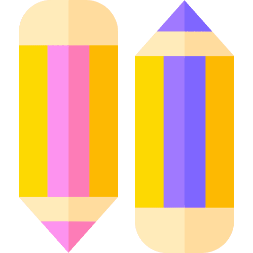 Pencil stationery tools and utensils writing icon