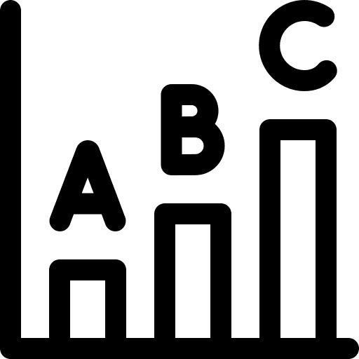 Bar chart mathematics bar chart calculation icon