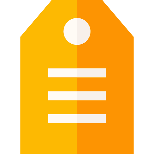 Tag price shopping center label icon