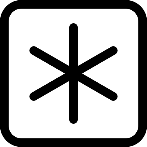 Asterisk symbol star button maths icon