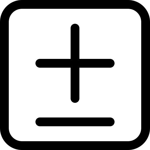 Minus mathematics less shapes and symbols icon