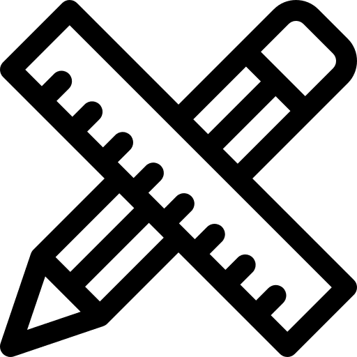 Stationery education pen study icon