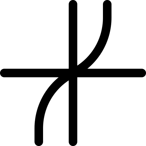 Tangent education mathematics shapes and symbols icon