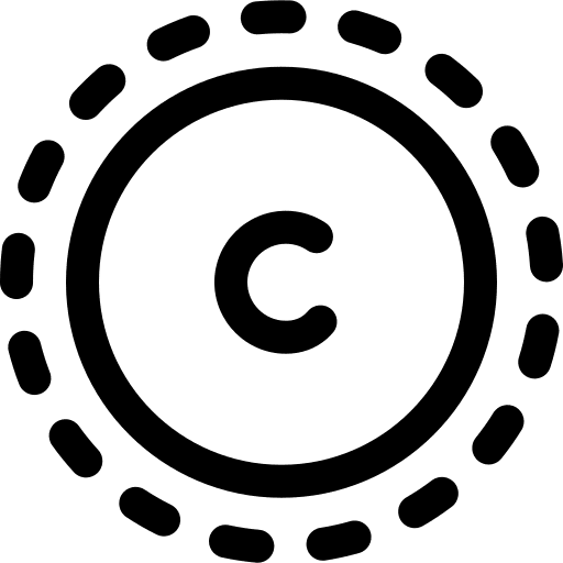 Circumference maths education rounded icon