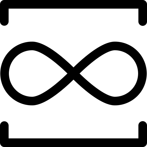 Infinity education mathematics shapes and symbols icon