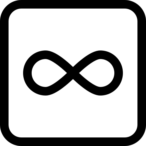 Infinity symbols everything signs icon