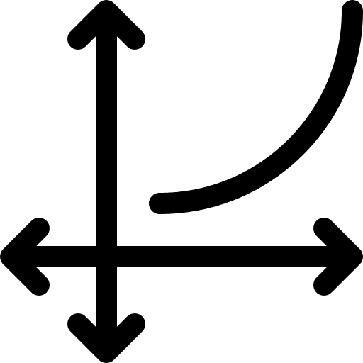 Graph math function maths icon
