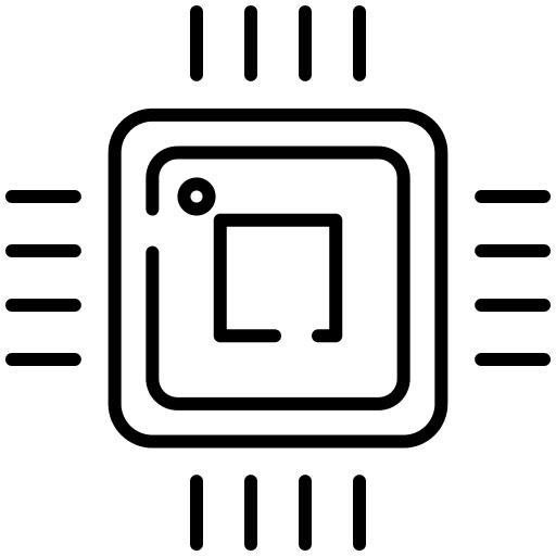 Chip processing processor ram icon