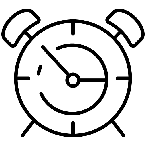 Alarm clock alarm clock tools and utensils time icon