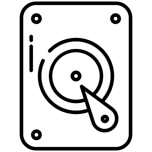 Hard drive electronics hard drive hardware icon