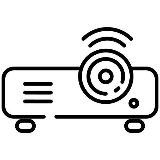 Projector screen projector presentation icon