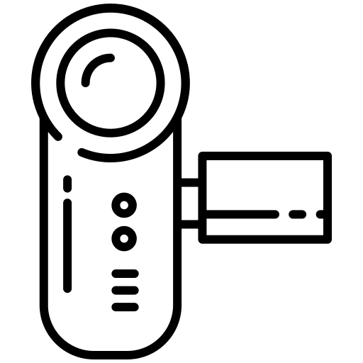 Camcorder handy video camera recording icon