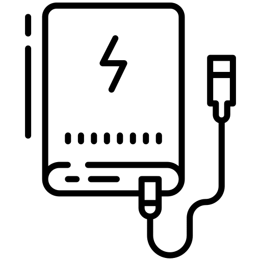 Power bank device gadget battery icon
