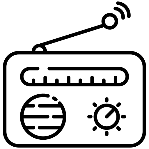 Radio radio antenna transistor news icon