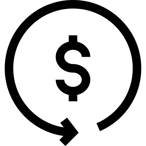 Return of investment dollar invest return of investment icon