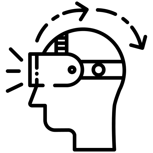 Vr glasses augmented reality glasses gaming icon