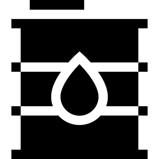 Oil oil combustible gas station icon